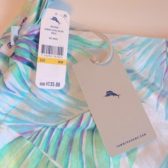 Tommy Bahama Linen Halter Dress Size M! - Picture 4 of 9